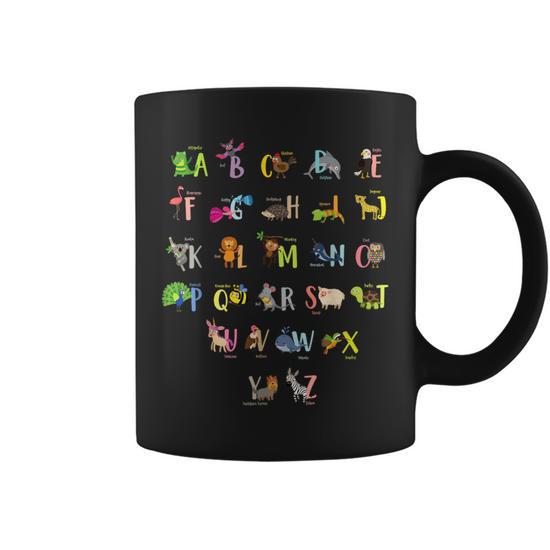 Abc Animals Identification A-Z Types Of Zoo Animals Alphabet Coffee Mug -  Monsterry