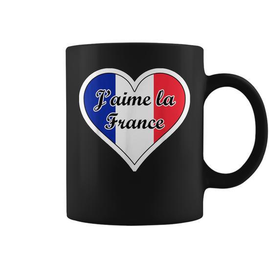 J'aime La France Flag I Love French Culture Paris Francaise Coffee Mug -  Monsterry