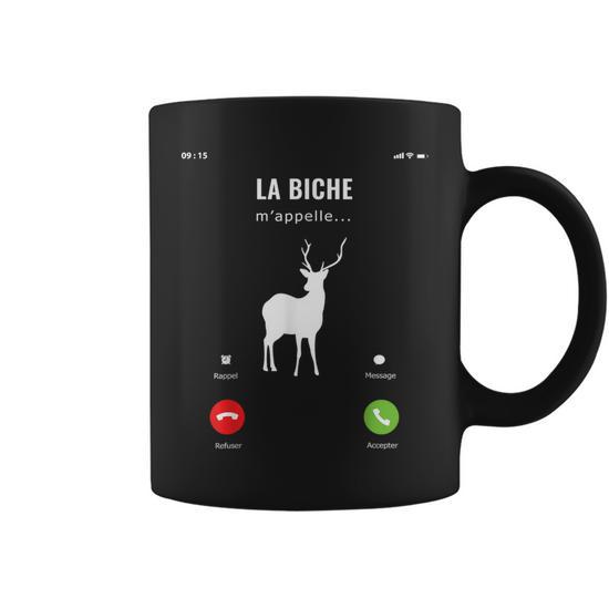 Mug Drôle Cerf Homme 483ml - Tasse à Café Latte Avec Motif Fantaisie, Blanc, Neuf Sous Emballage
