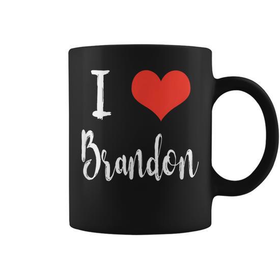 I Love Brandon T Coffee Mug - Monsterry