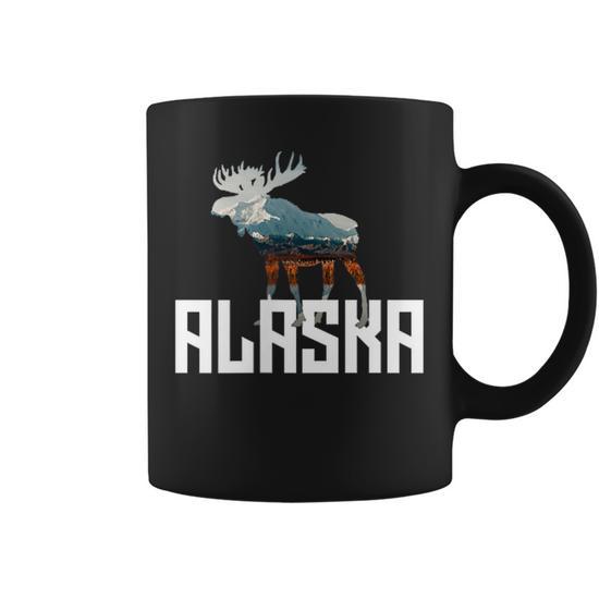 Moose Alaska Last Frontier Alaska Bear Coffee Mug - Monsterry UK