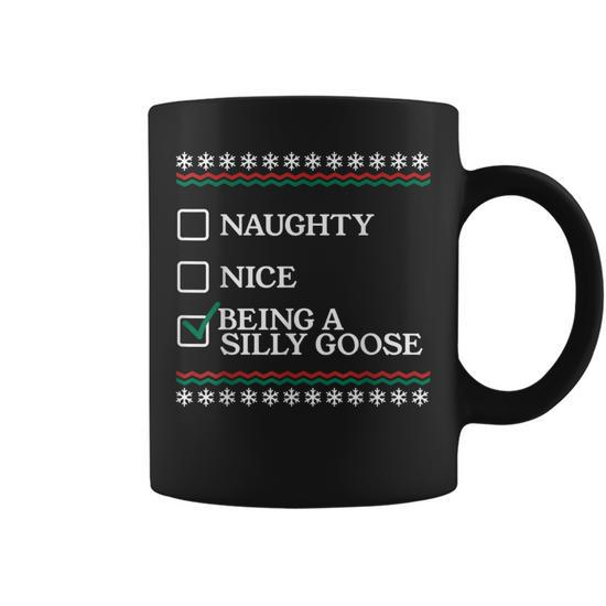 Mug, Too Cute for The Naughty List, Christmas Mugs, Funny Gift Cup
