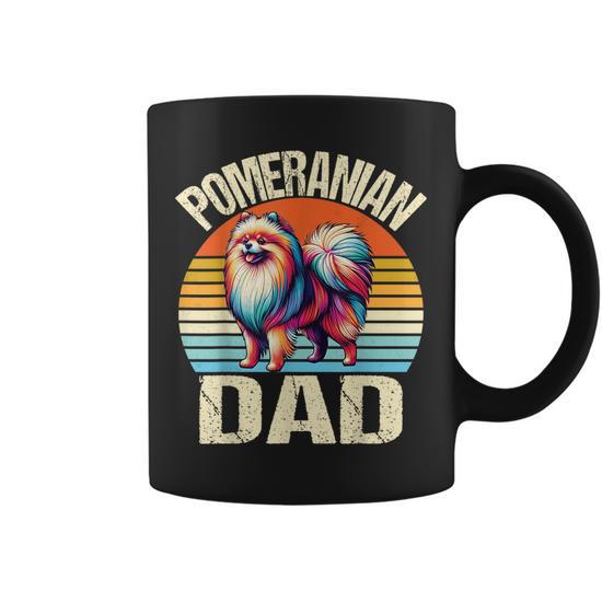 Vintage Pomeranian Dog Dad Dog Lovers Daddy Father s Day Coffee Mug Thegiftio UK