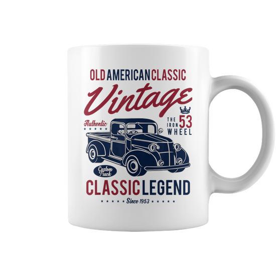 1950S Vintage Classic Cars 1953 Birthday Truck Coffee Mug - Monsterry