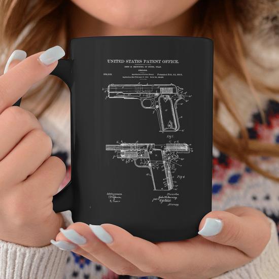 1911 Retro Vintage Handgun Diagram Blueprint Pistol 45Acp Coffee Mug -  Monsterry