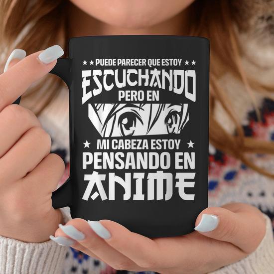 Taza De Anime Con Texto "Ich Mag Halt Einfach ANIME Du Baka" - Cerámica Blanca, 330 Ml, Apta Lavavajillas