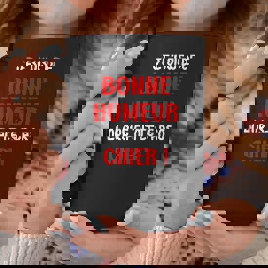 Tee Shirt "Je Suis De Bonne Humeur" - Pour Femme - La French Touch