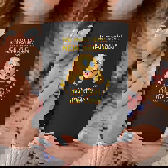 TassenSachen Rahmenlos Tasse à Café Humoristique Avec Inscription En Allemand "Mein E-Lan Ist Heute Mal Wieder Ausfallen" Blanc