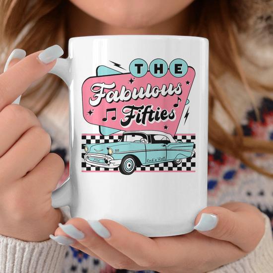 50S Rockabilly Vintage 1950S Clothing For Sock Hop Coffee Mug - Seseable