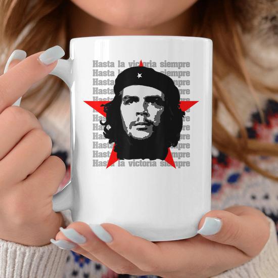 Mug Che Guevara 'Hasta La Victoria Siempre' - Motif Cuba, Porcelaine, Micro-ondes - Neuf LOGOSHIRT