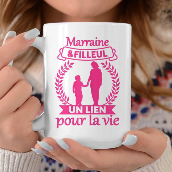 Collier 'Marraine' En Acier Inoxydable - Cadeau Idéal Pour Baptême, Fête Des Mères Ou Noël