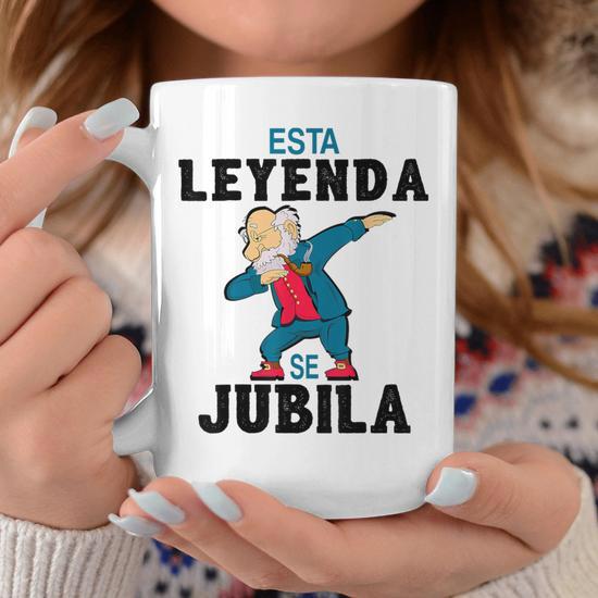 Taza Jubilación Humorística - Regalo Retiro Original | Cerámica Microondas Vive La Retirada