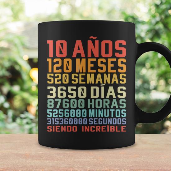 10 Anos Divertido Regalo De Cumpleanos 10 Aniversario Taza de cafe Regaloses