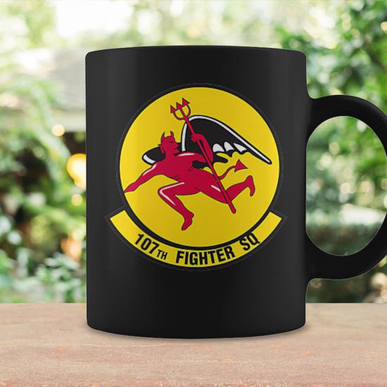 107Th Fighter Squadron Air Force A-10 Military Veteran Patch Coffee Mug -  Monsterry