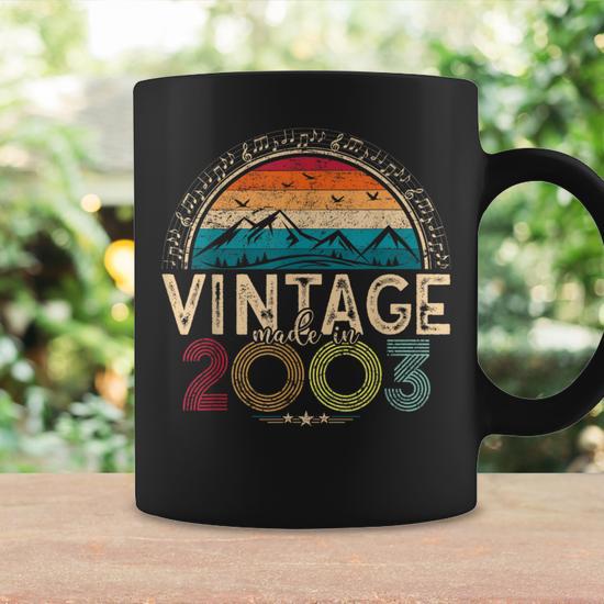 21St Birthday Idea Vintage 2003 Retro Style Coffee Mug - Monsterry