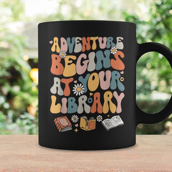 Adventure Begins At Your Library Summer Reading 2024 Flowers Coffee Mug -  Seseable