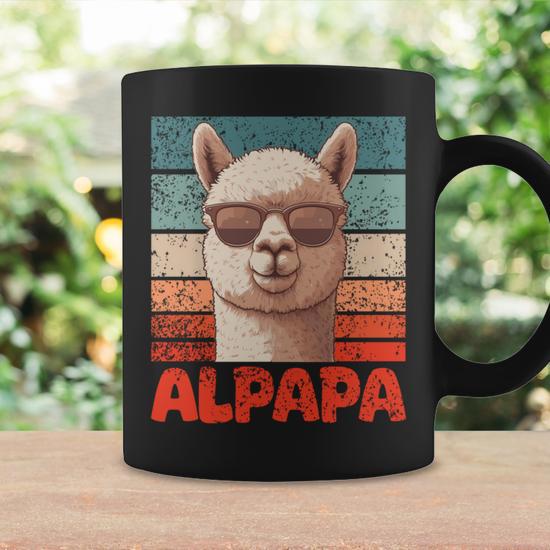 Alpapa Father's Day Best Dad Alpaca Coffee Mug - Monsterry