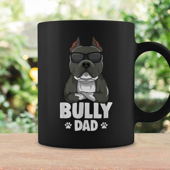 American Bully Dad Dog Dad Men Coffee Mug - Thegiftio