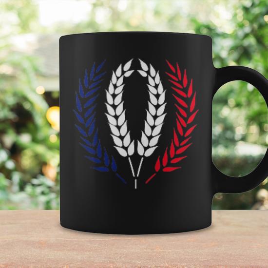 Sweat-shirt "Amour Français" - Drapeau France Simple - Cadeau Patriotique Humour - 241g Coupe Classique