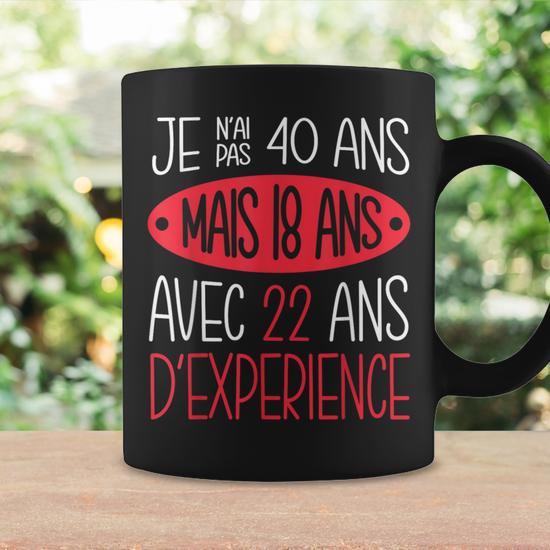 Mug Anniversaire 40 Ans - Cadeau Original Homme/femme - Tasse Humour - Neuf