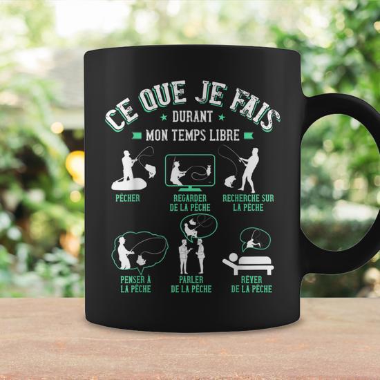 Cadeau de pêche pour homme, tasse mari pour lui, tasse de café de pêche, cadeau d'anniversaire de pêche pour mari, tasse de pêche, tasse extérieure, tasse en céramique - SA1162