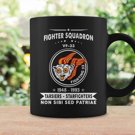 Fighter Squadron 33 Vf 33 Tarsiers Coffee Mug | Mazezy DE