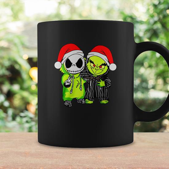 Mug Tasse à Café Le Grinch De Noël 1798 - Céramique 325 Ml, Personnalisé, Blanc, Neuf, France