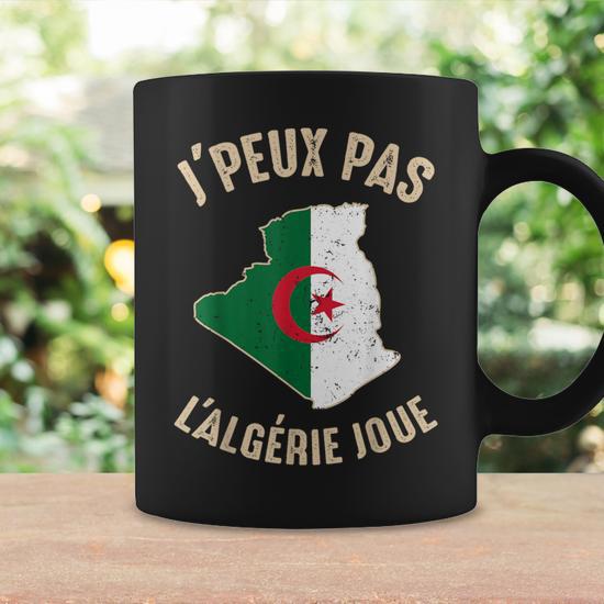 Mug Personnalisé Drapeau Algérie - Céramique 325 Ml - Neuf - Fabriqué En France