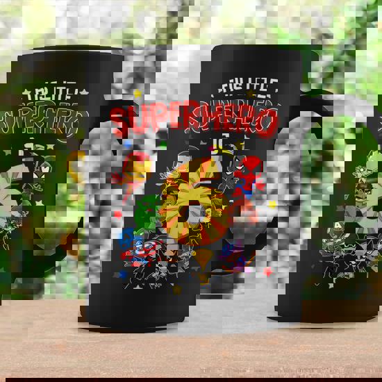This Little Superhero Is 6 Birthday Superhero 6 Year Old Boy Coffee Mug Seseable UK