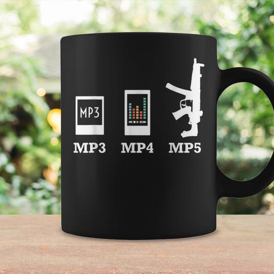 Mp3 Mp4 Mp5 2Nd Amendment Support Coffee Mug - Monsterry