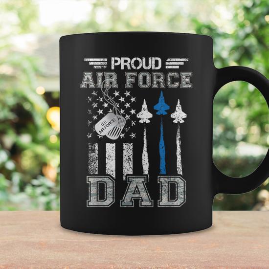 Proud Air Force Dad Us Air Force Graduation Dad Coffee Mug - Monsterry