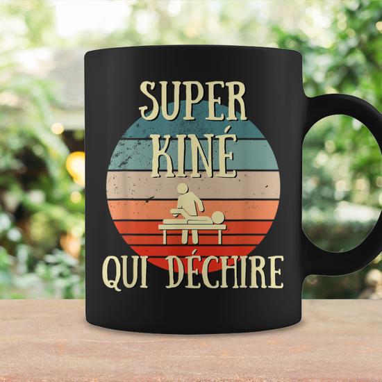 Mug "Le Meilleur Kiné De L'univers" - Céramique Blanche, 350g - Cadeau Humoristique Pour Kinésithérapeute