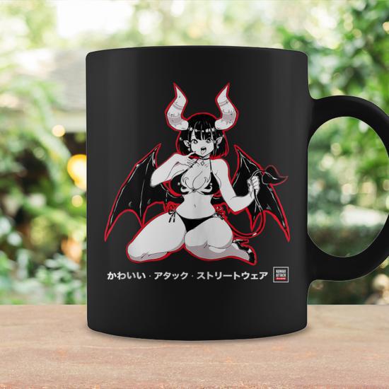 Yandere Succubus Kawaii Japanese Anime Coffee Mug - Monsterry