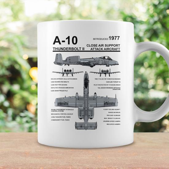 A-10 Thunderbolt Ii Warthog Military Jet Spec Diagram Coffee Mug -  Thegiftio UK