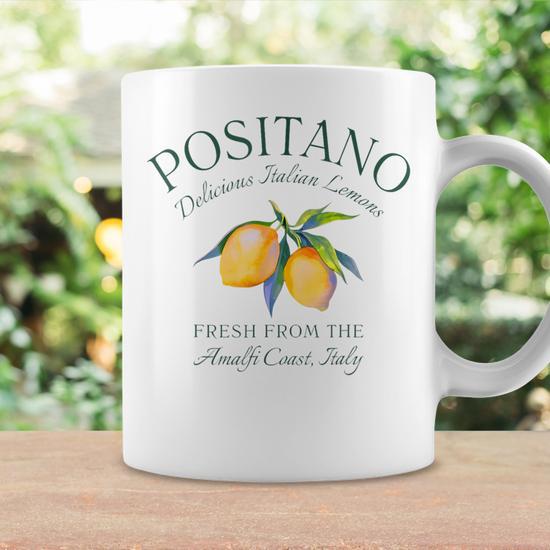 Amalfi Coast Italian Lemons Italian Town Limoncello Lemon Coffee Mug -  Seseable