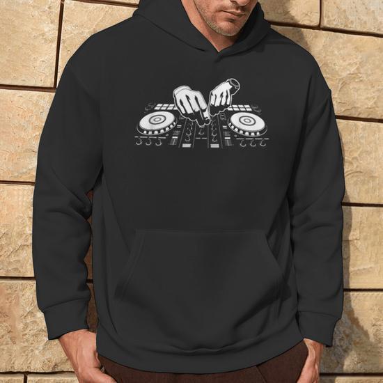 Sweat DJ EDM Sweat à Capuche DJ - Cadeau Pour Disc-jockey Musique
