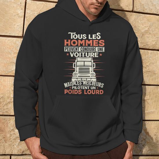 Sweat à Capuche Humour Pour Hommes - Style Décontracté, Coupe Ample, Idéal Pour Le Quotidien Ou Les Weekends