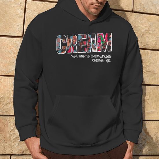 Cream Cash Rules Everything Around Me Hip Hop Street Band Hoodie