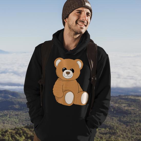 Cute teddy bear hoodie sale