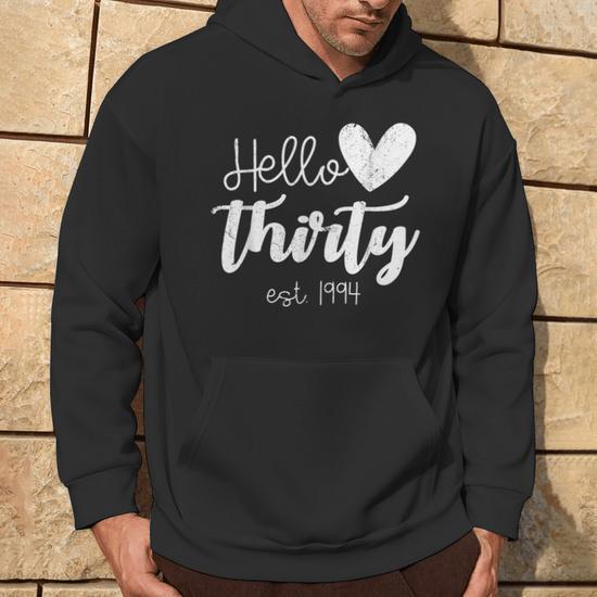 Thirty years hoodie hotsell