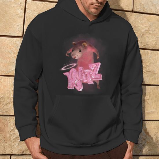 Sweat à Capuche Drôle Avec Motif Rat - Pour Les Amoureux Des Rongeurs Et Animaux De Compagnie