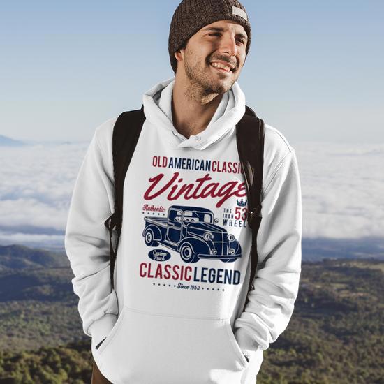 1950S Vintage Classic Cars 1953 Birthday Truck Hoodie Monsterry UK