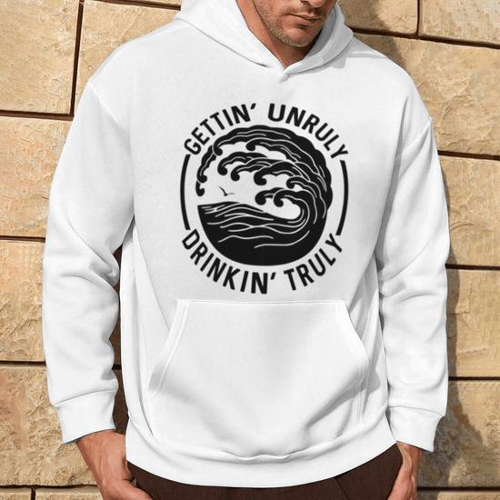 White claw hoodie with drink pocket sale