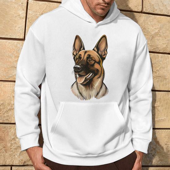 Sweat à Capuche "Malinois" - Pour Propriétaires De Chien Belgian Malinois, Hommage à La Race