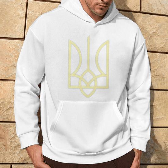 Sudadera Con Capucha Bandera Ucrania Y Tridente - Diseño Patriótico De Zelensky - Para Hombres Y Mujeres