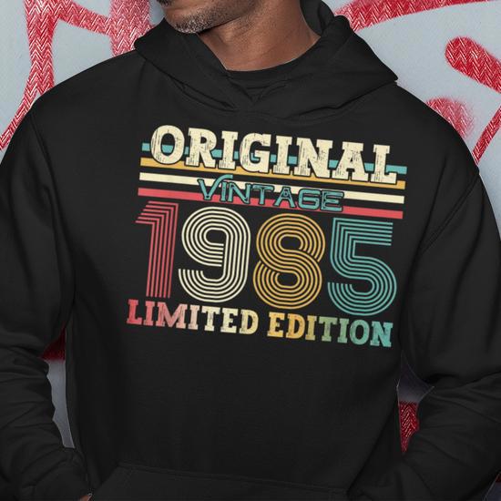 Sweat à Capuche 40 Ans Anniversaire - Vintage 1985, Cadeau Homme/femme Né En Septembre, Style Rétro
