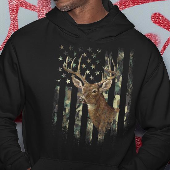 Camo deer hoodie best sale