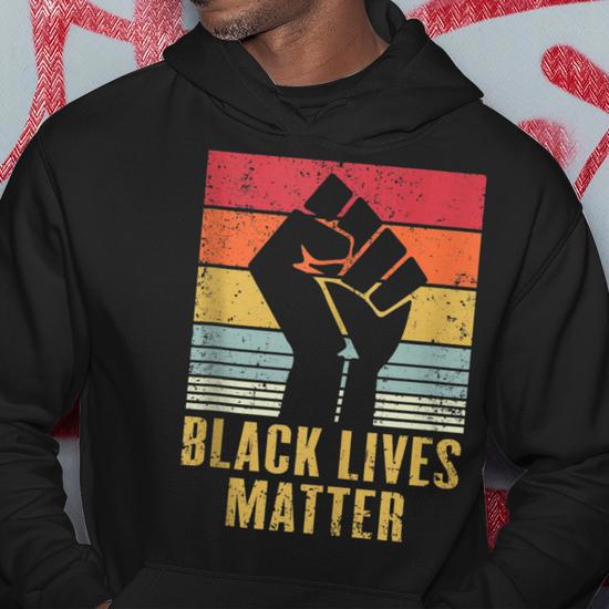 Blm fist hoodie sale