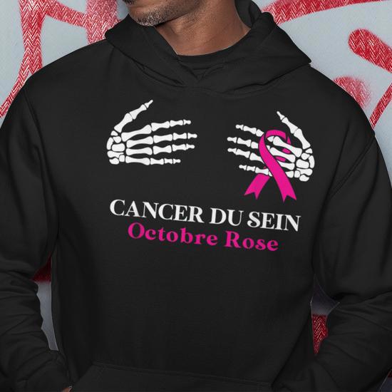 Sweat à Capuche "Octobre Rose" Cancer Du Sein - Cadeau De Soutien Pour Survivantes, Mamans, Collègues - Coupe Classique, 241g