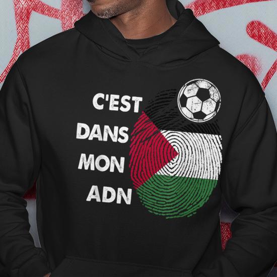 Sweat à Capuche Homme - Drapeau De La Palestine / Jour Palestinien / Football - Marque Awdis - Tissu Polycoton 80/20 - Neuf Sans étiquettes